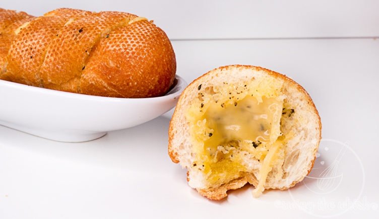 Herb Garlic Baguette (Stuffed Herb Garlic Bread)